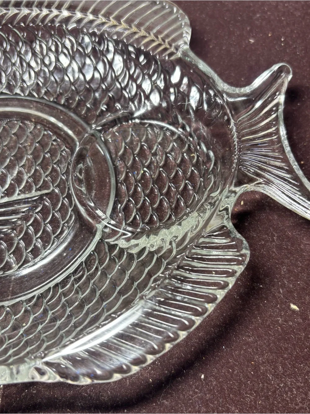 Clear Glass Fish-Shaped Serving Dish for Aquarium & Fish-Themed Decor